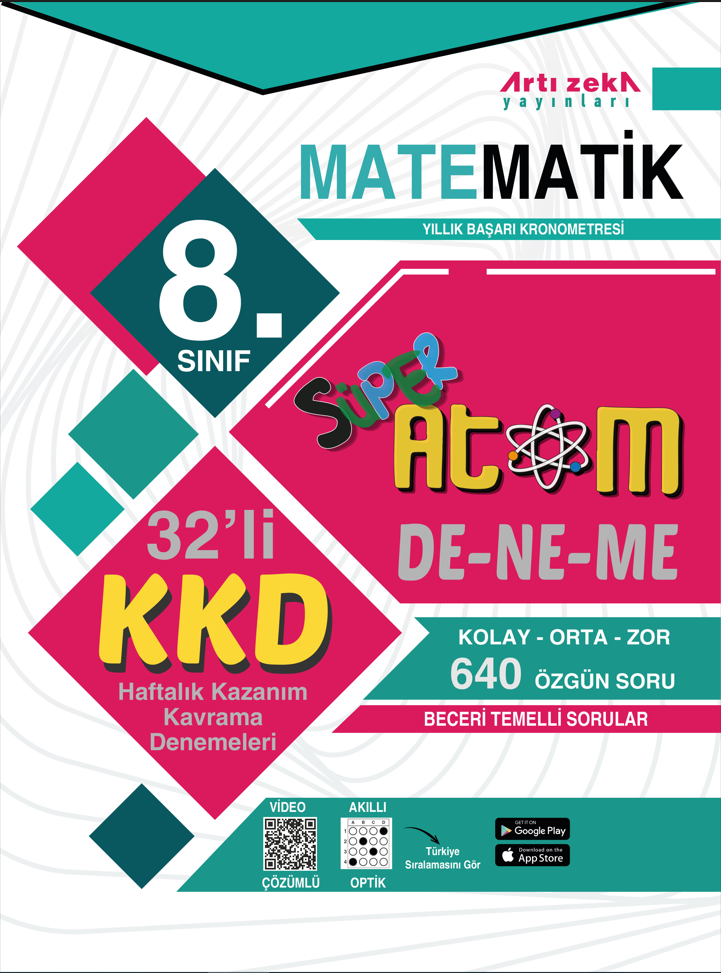 8. Sınıf 32 Li Matematik Deneme | Artı Zeka Yayınları